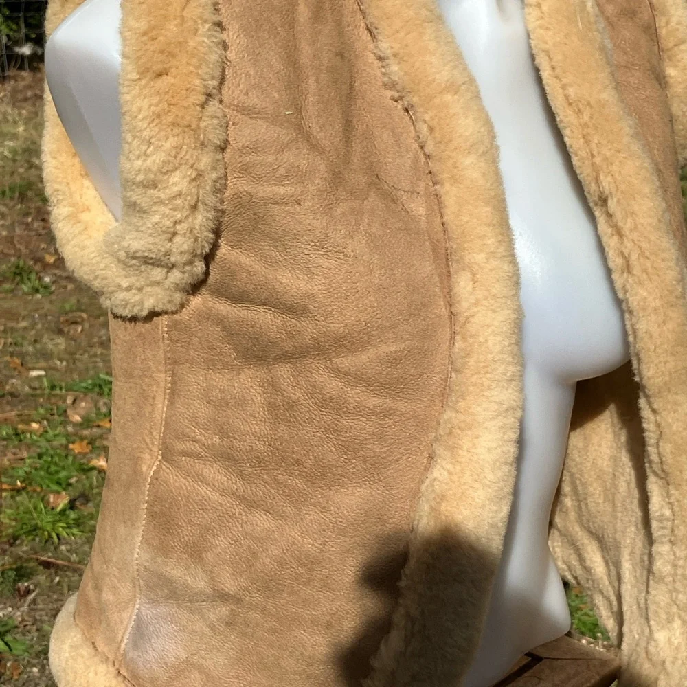 Norm Thompson Sheep skin fleece vest vintage Oregon small - Picture 3 of 12